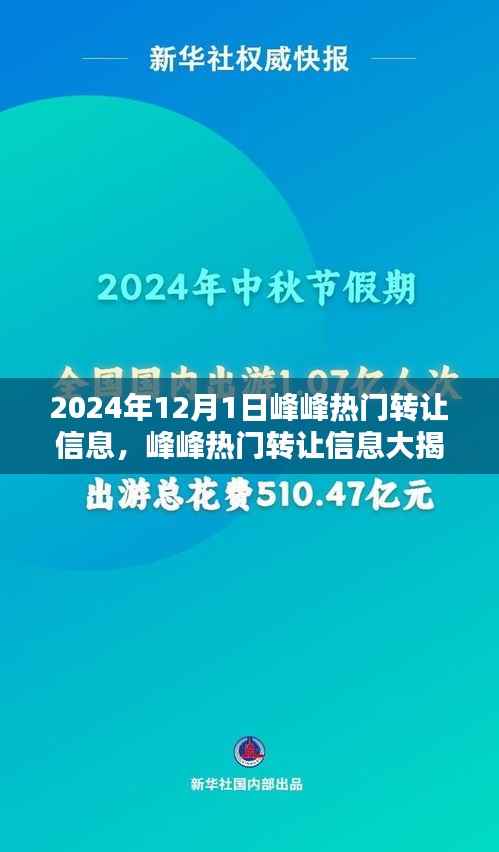 2024年12月1日峰峰热门转让信息精选推荐，揭秘精选不容错过